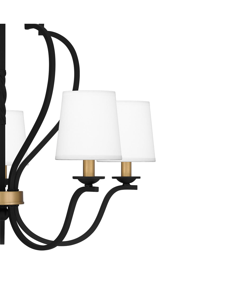 Wilkins 5-light Chandelier Matte Black