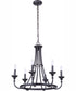 Marlowe 6-Light Chandelier Flat Black