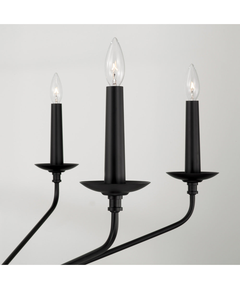 Wilder 6-Light Chandelier Matte Black