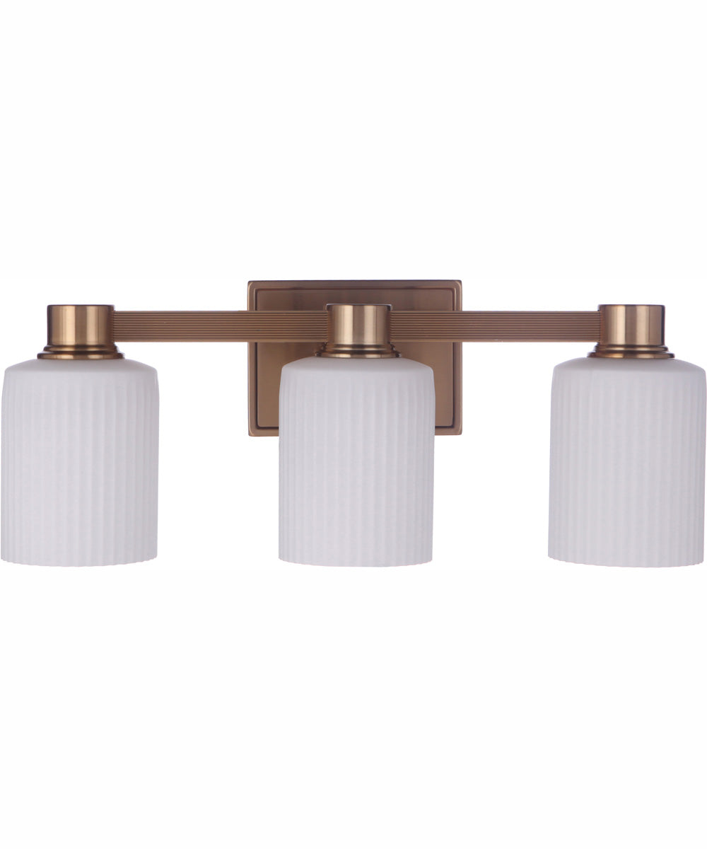 Bretton 3-Light Vanity Satin Brass