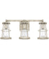 Beaufort 3-Light Vanity In Mystic Sand With Clear Glass