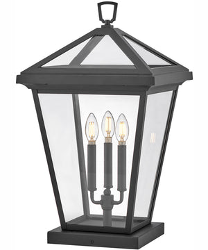 Alford Place 3-Light Large Pier Mount Lantern in Museum Black