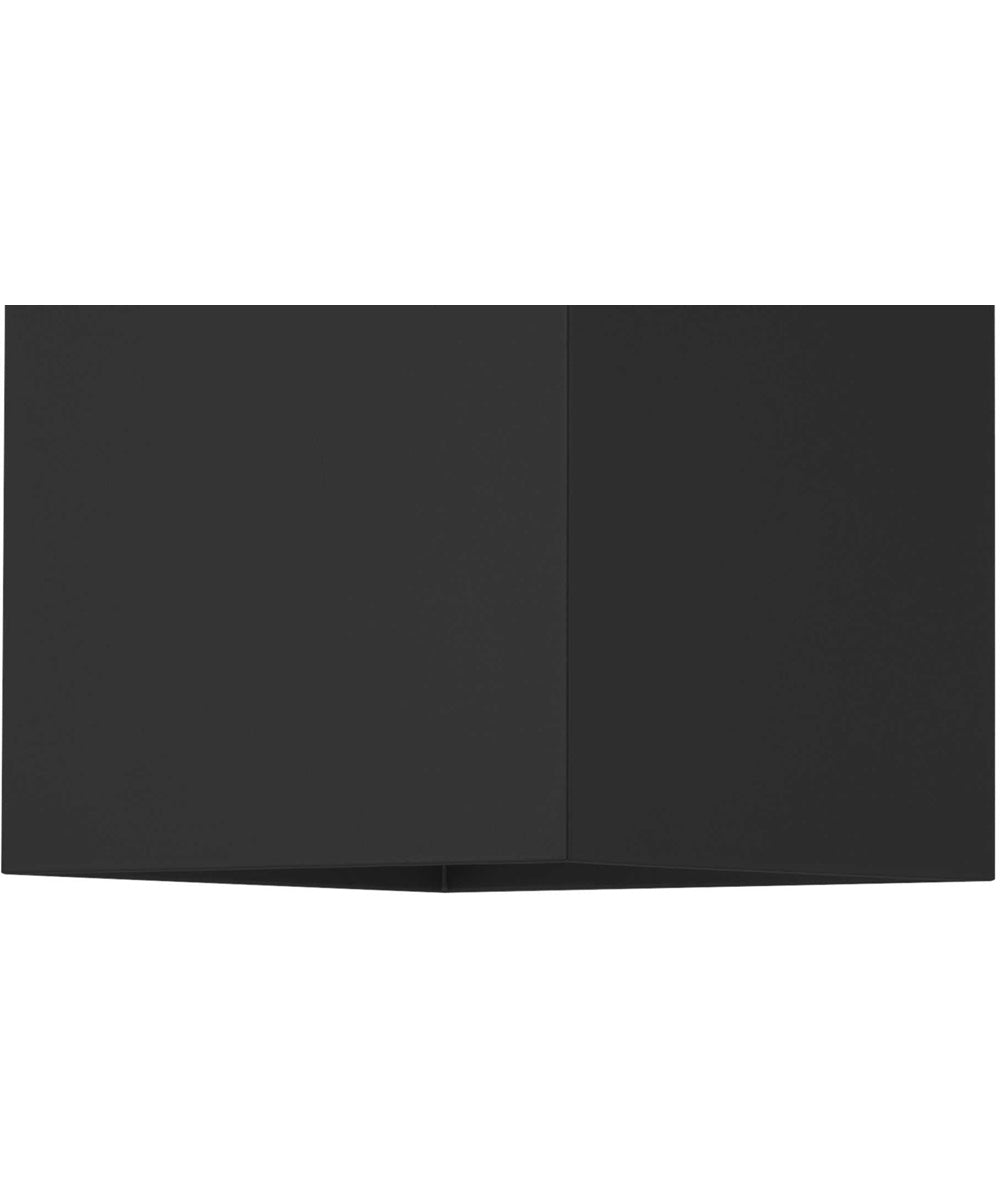6" LED Square Outdoor Wall Mount Fixture Black