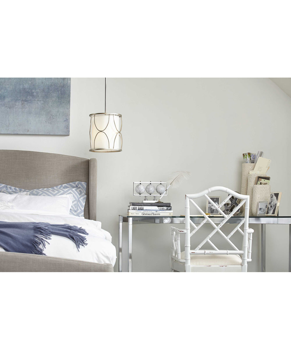 Landree 1-Light Mini-Pendant Silver Ridge
