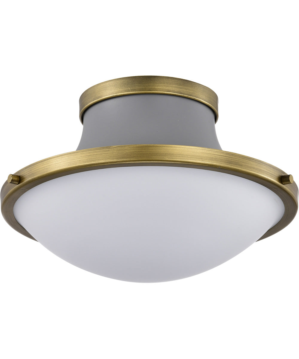Lafayette 1-Light Close-to-Ceiling Matte Gray