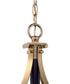 Stanza 6-Light Pendant Flat Black/Satin Brass