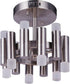 Simple Lux 12-Light Convertible Semi Flush Brushed Polished Nickel
