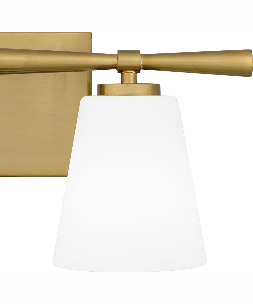Brindley Medium 2-light Bath Light Aged Brass