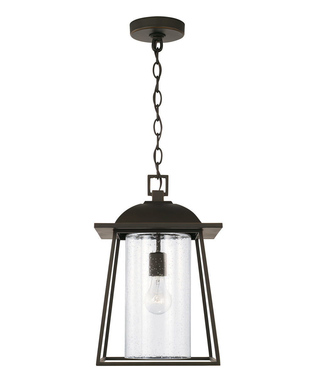 Durham 1-Light Outdoor Hanging-Lantern Rain or Shine - Oiled Bronze
