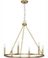 Gilliam 6-Light New Traditional Chandelier Vintage Brass