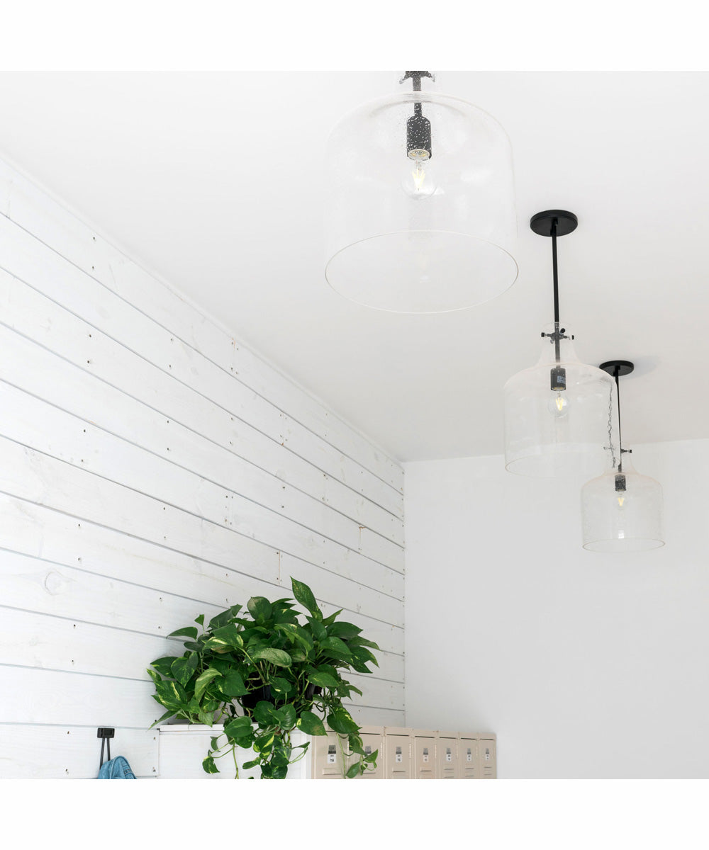 Crawford 1-Light Pendant Matte Black