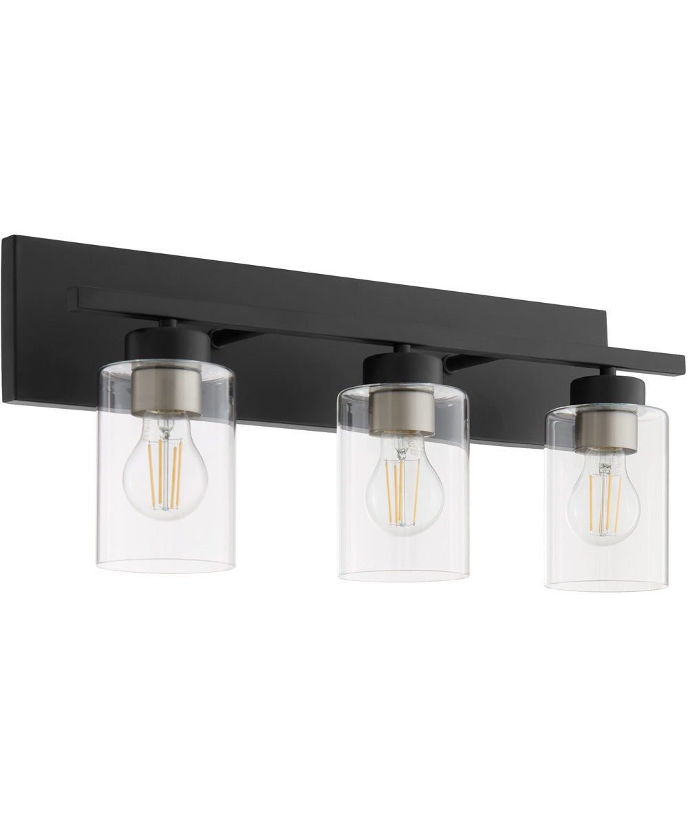 Carter 3-light Bath Vanity Light Matte Black