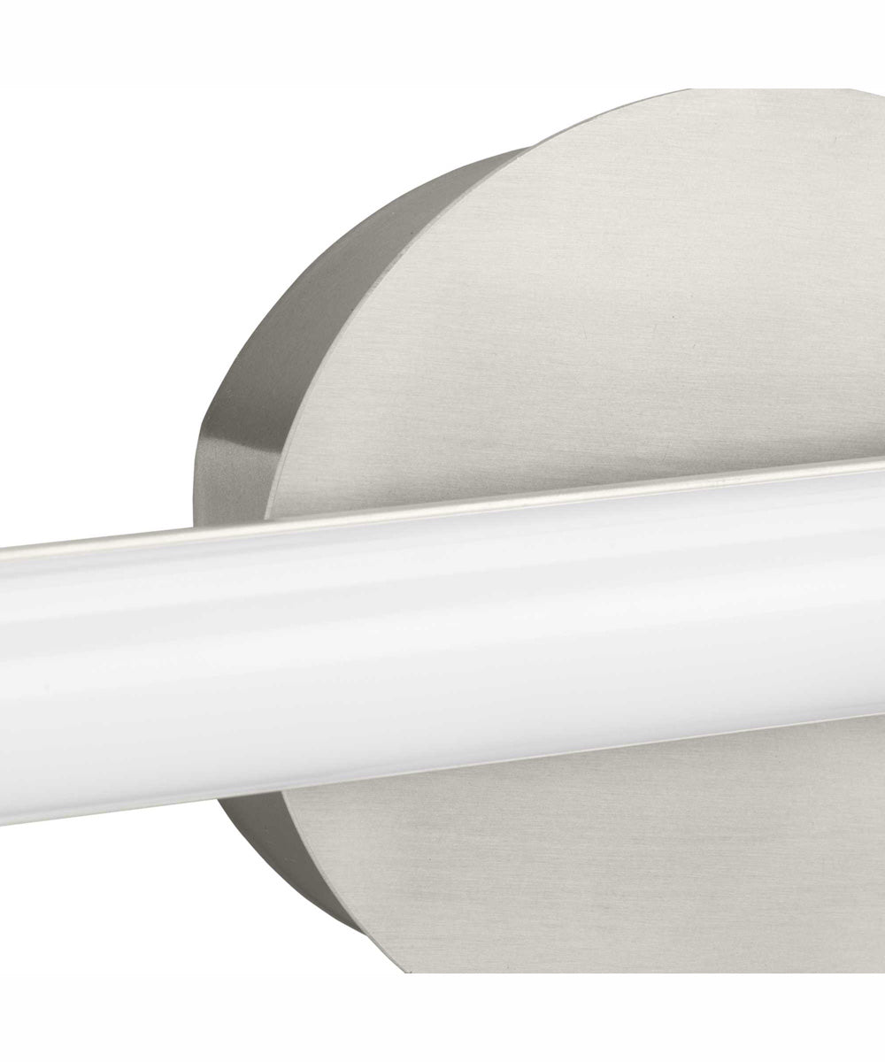 Phase 3 16 in. Small Modern 3CCT Integrated LED Linear Vanity Light Brushed Nickel
