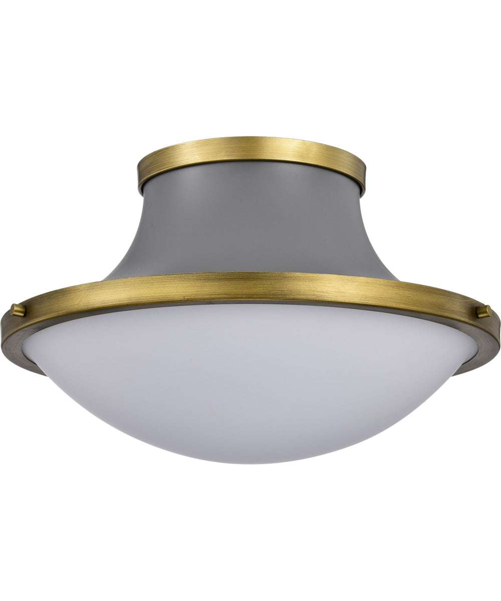 Lafayette 3-Light Close-to-Ceiling Matte Gray