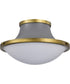 Lafayette 3-Light Close-to-Ceiling Matte Gray