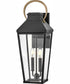 Dawson 2-Light Medium Wall Mount Lantern in Black