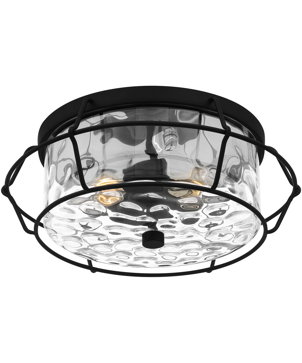 Farragut 3-light Semi Flush Mount Matte Black