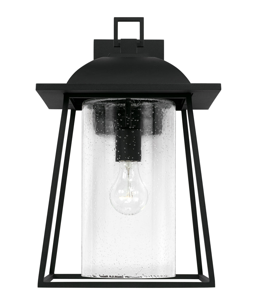Durham 1-Light Outdoor Wall-Lantern Black