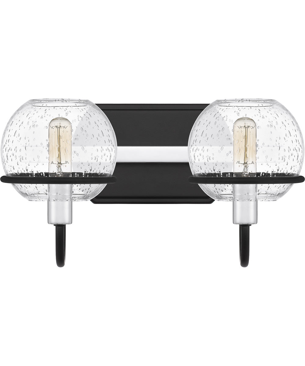 Phoenix Medium 2-light Bath Light Matte Black