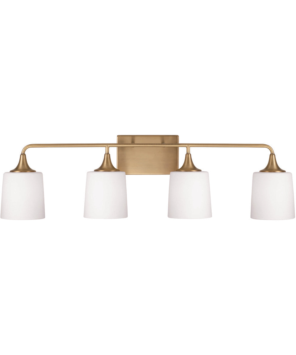 Presley 4-Light Vanity Aged Brass