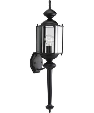 BrassGUARD 1-Light Wall Lantern Matte Black