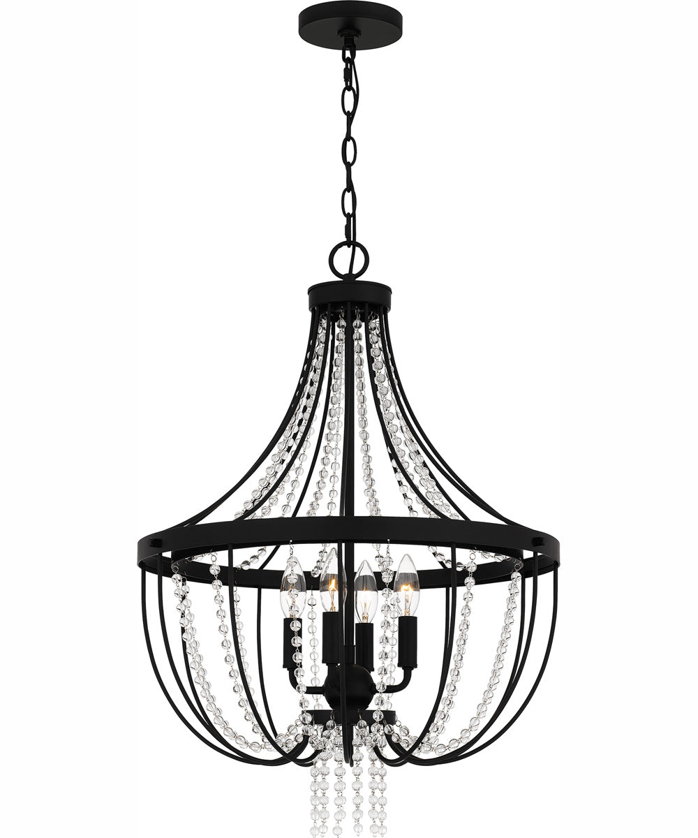 Adelaide 4-light Pendant Matte Black