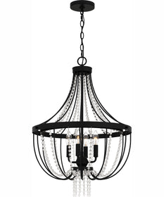 Adelaide 4-light Pendant Matte Black