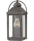 Anchorage 1-Light LED Small Outdoor Wall Mount Lantern in Aged Zinc