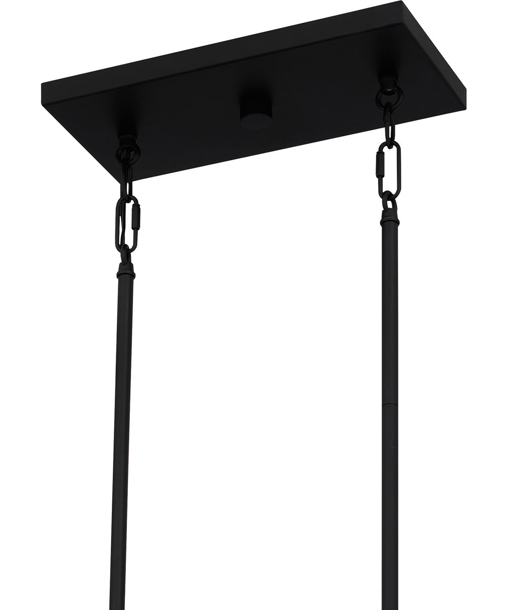 Oak Park Medium 5-light Island Light Matte Black