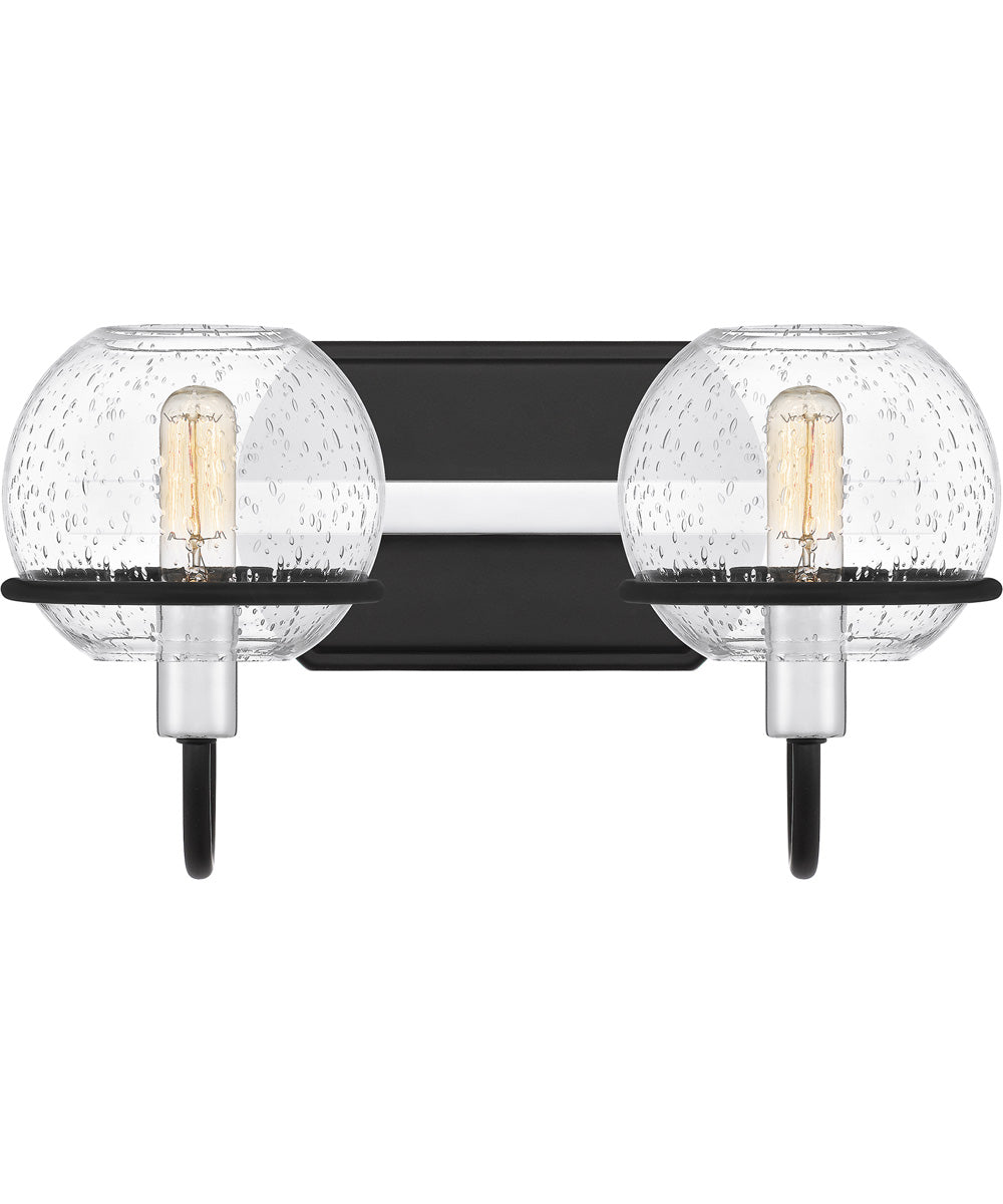 Phoenix Medium 2-light Bath Light Matte Black