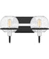 Phoenix Medium 2-light Bath Light Matte Black