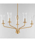 Camelot 5-Light Chandelier Natural Aged Brass