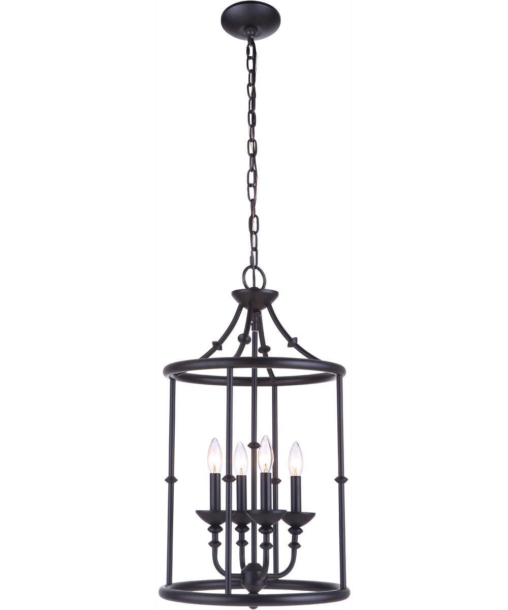 Marlowe 4-Light Foyer Flat Black