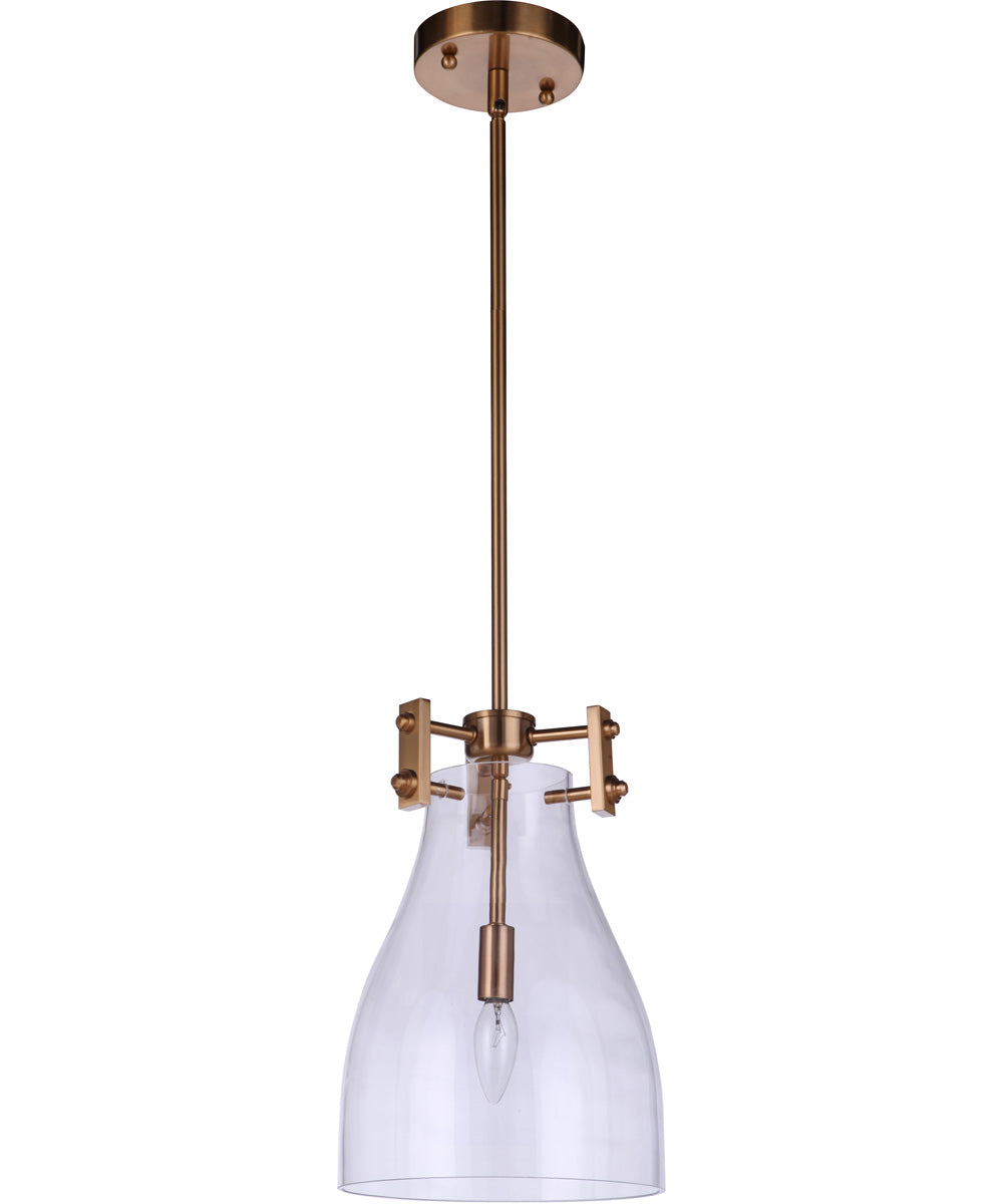 Chardonnay 1-Light Pendant Satin Brass