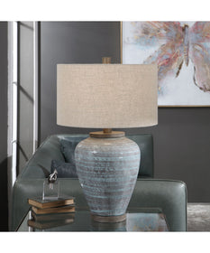 Pelia Light Aqua Table Lamp
