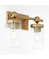 Tamara Day's Lee Boulevard 2-light Bath Vanity Light Aged Brass