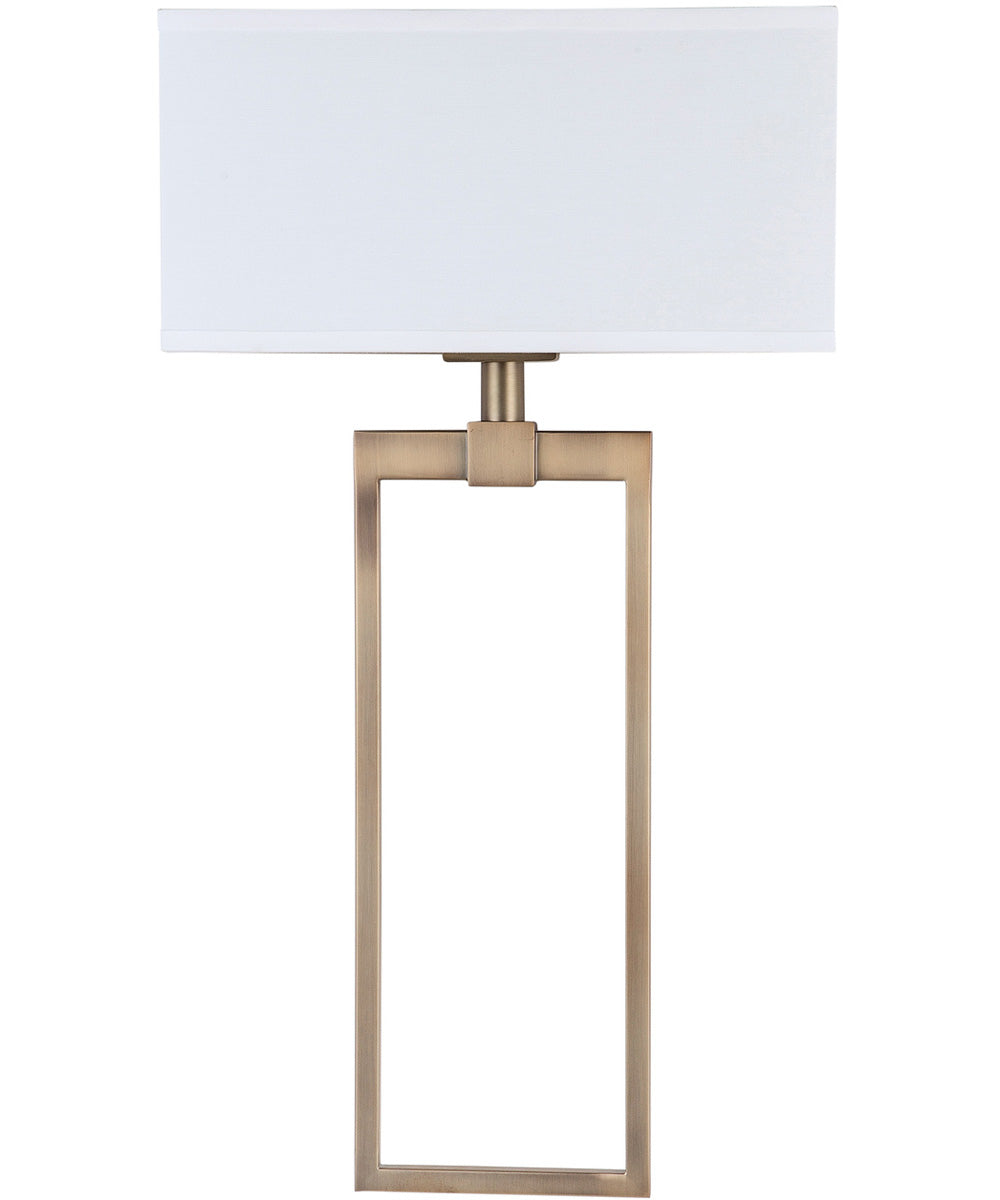 2-Light Sconce In Aged Brass