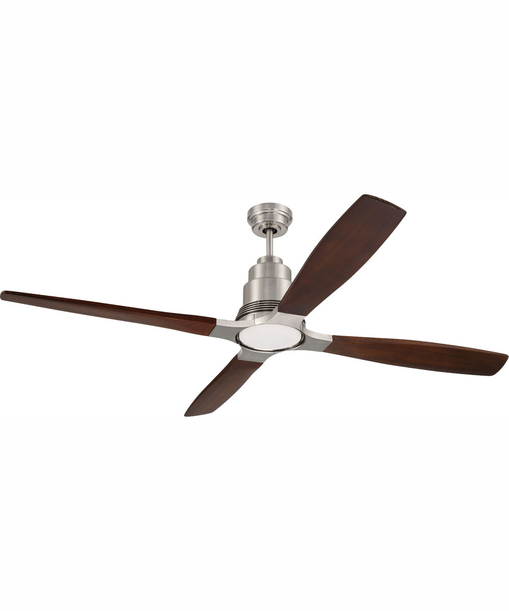 60" Ricasso 1-Light Ceiling Fan Brushed Polished Nickel