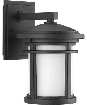 Wish 1-Light Small LED Wall Lantern Textured Black