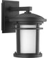 Wish 1-Light Small LED Wall Lantern Textured Black