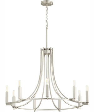 Olympus 9-light Chandelier Satin Nickel