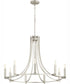 Olympus 9-light Chandelier Satin Nickel