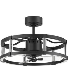 Alexis 1-Light Ceiling Fan (Blades Included) Flat Black
