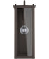 Hunt 1-Light Outdoor Wall Mount Rain or Shine - Oiled Bronze with Clear Glass