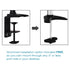 Premium Sit-Stand Monitor Arm Single Hydraulic Black