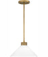 Quoizel Pendant 1-light Pendant Weathered Brass