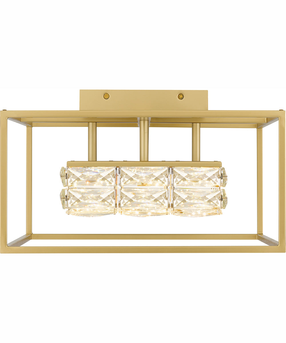 Dazzle Medium Semi Flush Mount Soft Gold