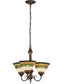 20"W Tiffany Roman 3 Light Chandelier
