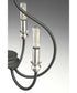 Whisp 4-Light Farmhouse Chandelier Light Graphite