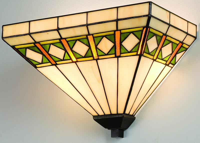 14"W Diamond Mission Wall Sconce